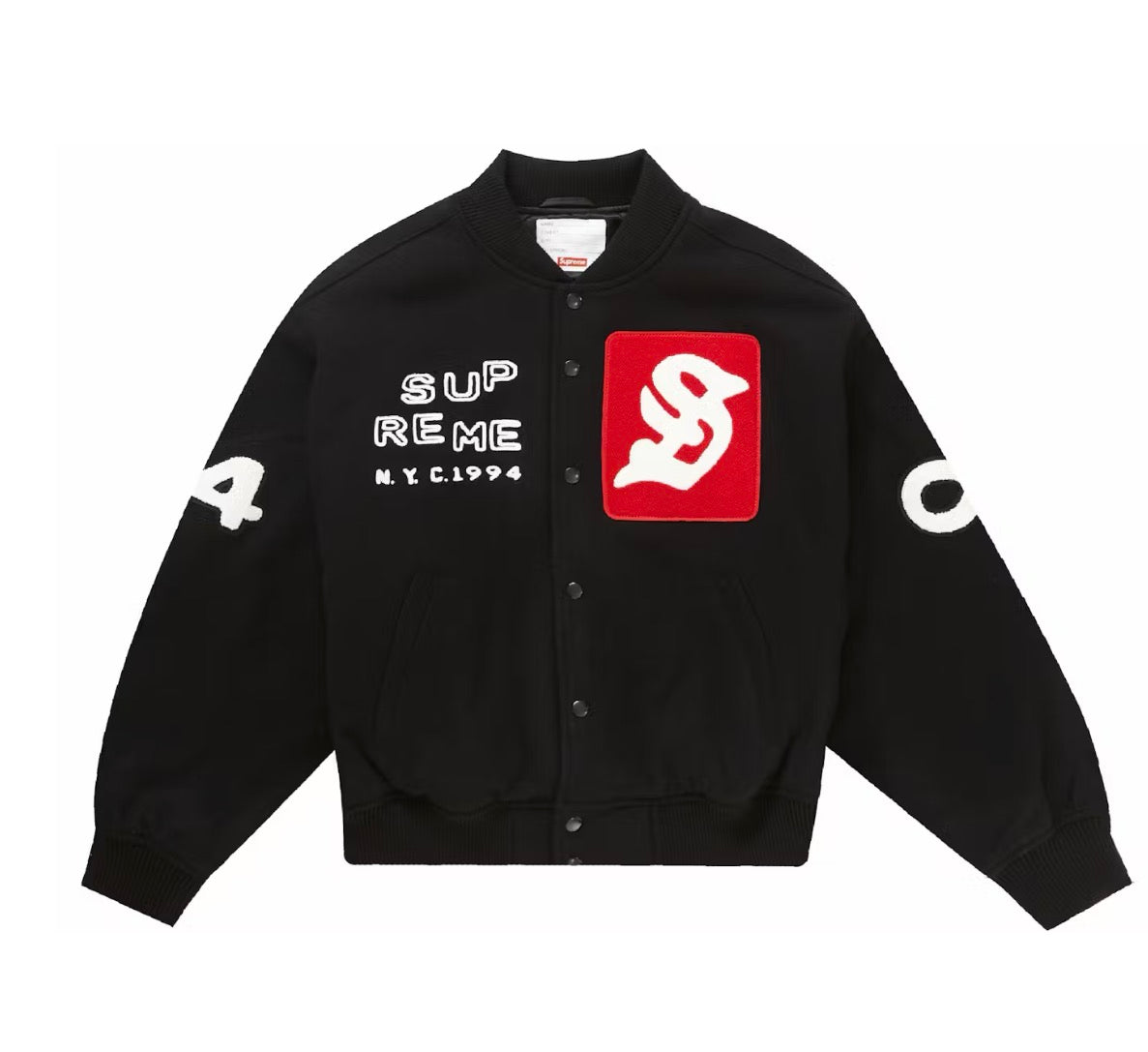 Supreme CPFM Tourist Varsity Jacket Black (2023)