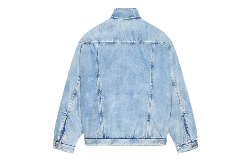 Balenciaga Padded Blue Washed Denim Jacket Kanye West (2022)