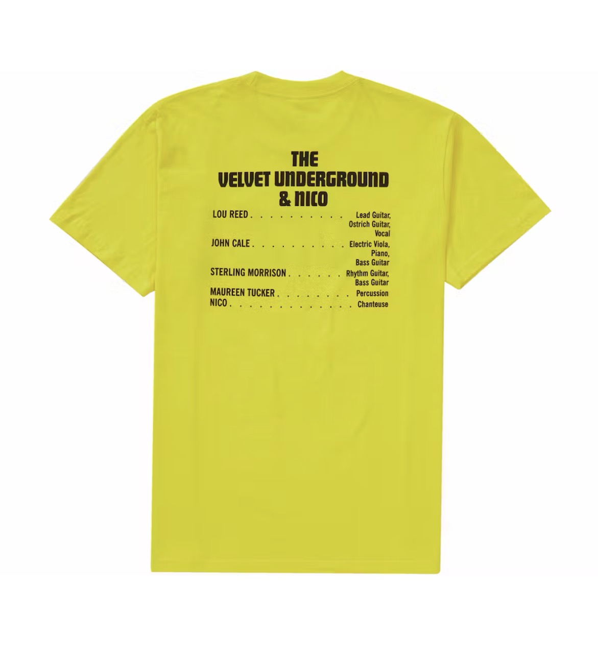 Supreme The Velvet Underground & Nico Tee Yellow (2019)