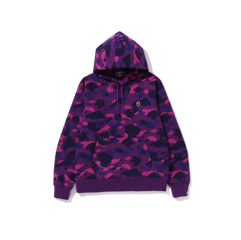 Bape Color Camo One Point Ape Head Hoodie Purple (2022)