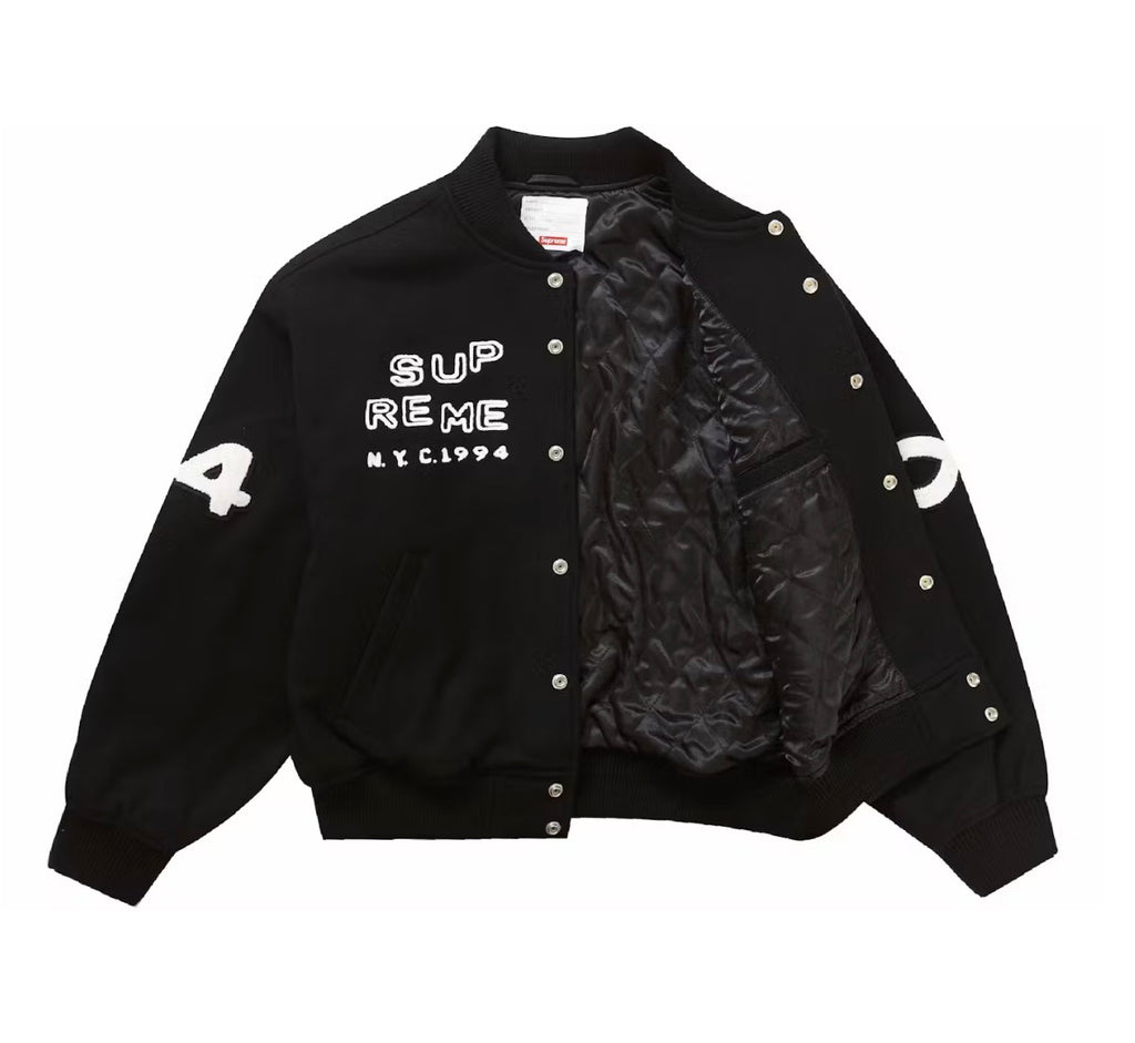 Supreme CPFM Tourist Varsity Jacket Black (2023)