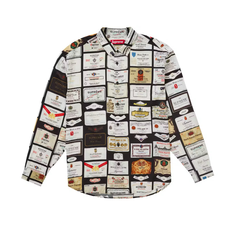 Supreme Label Shirts Black (2024)