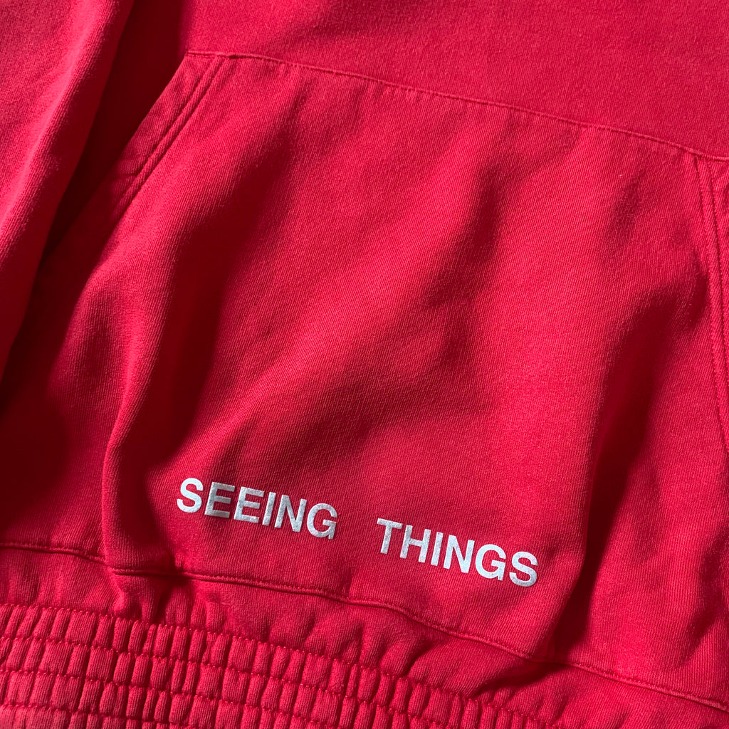 Off White Seeing Things Hoodie Red  (2017)