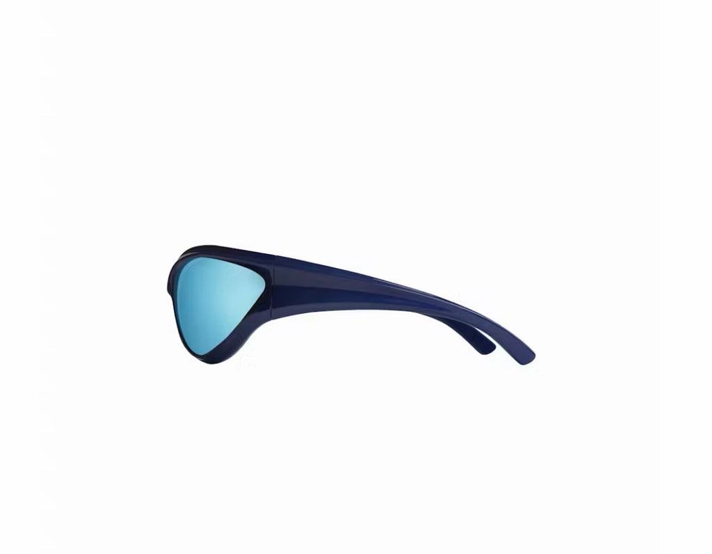 Balenciaga Dynamo Round Sunglasses Blue (2024)