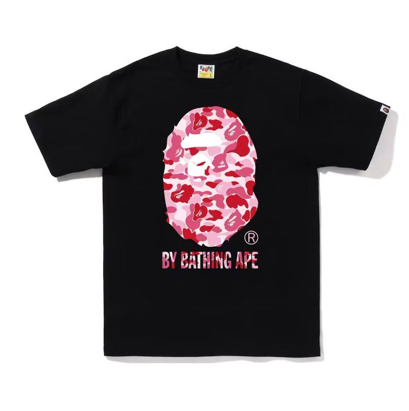 Bape By Bathing Ape ABC Camo Pink Black Tee (2022)
