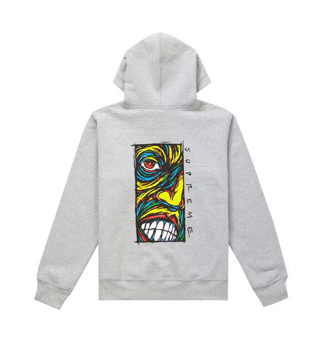 Supreme Disturbed Zip Up Hoodie Grey (2019)