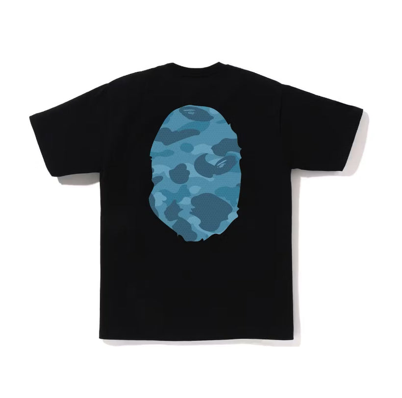 Bape Big Ape Head Honeycomb Blue Black Tee (2022)