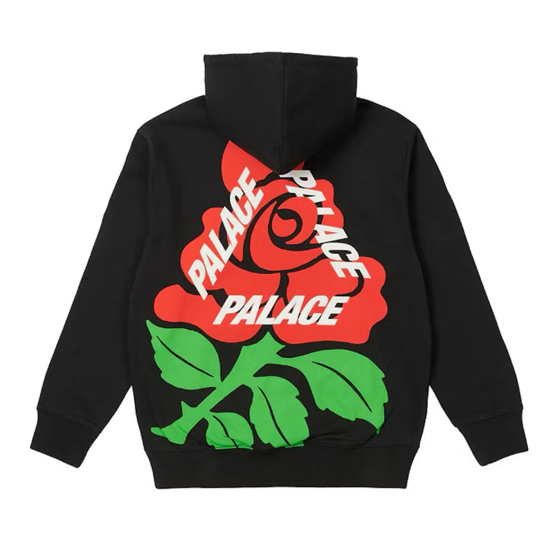 Palace English Rose Hoodie Black (2022)