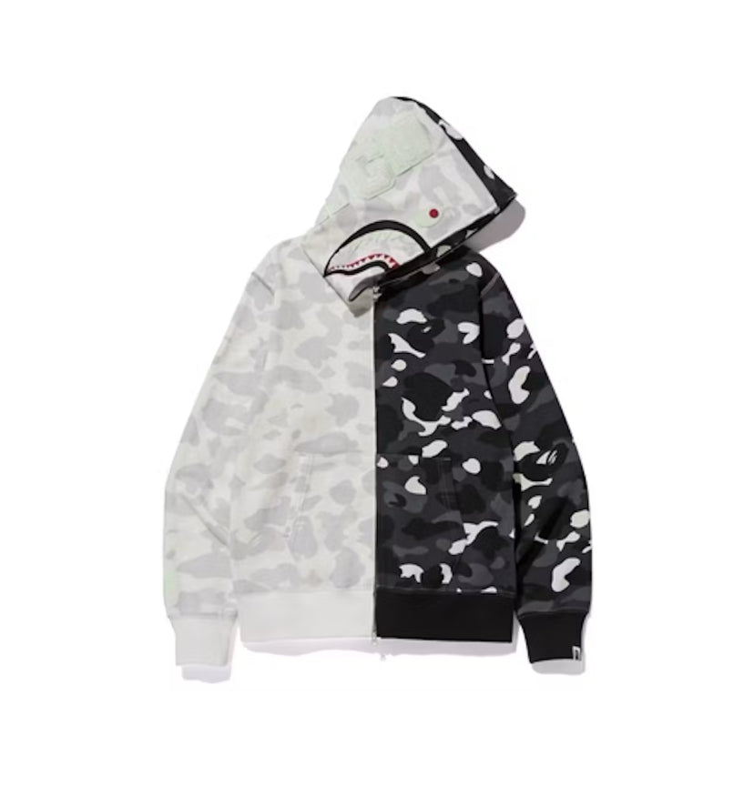 Bape City Camo Half Shark Zip Hoodie (2020)