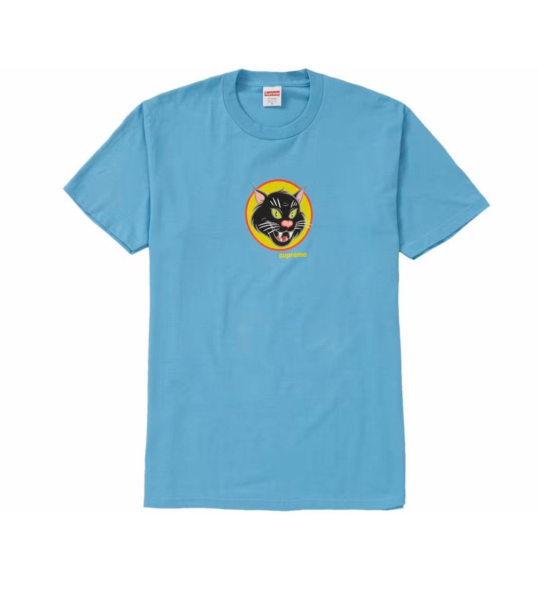 Supreme Black Cat Tee Light Teal (2020)