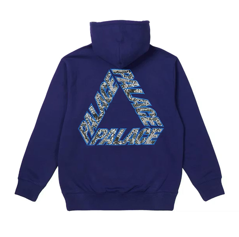 Palace P-3 Snake Applique Hoodie Blue Navy (2023)
