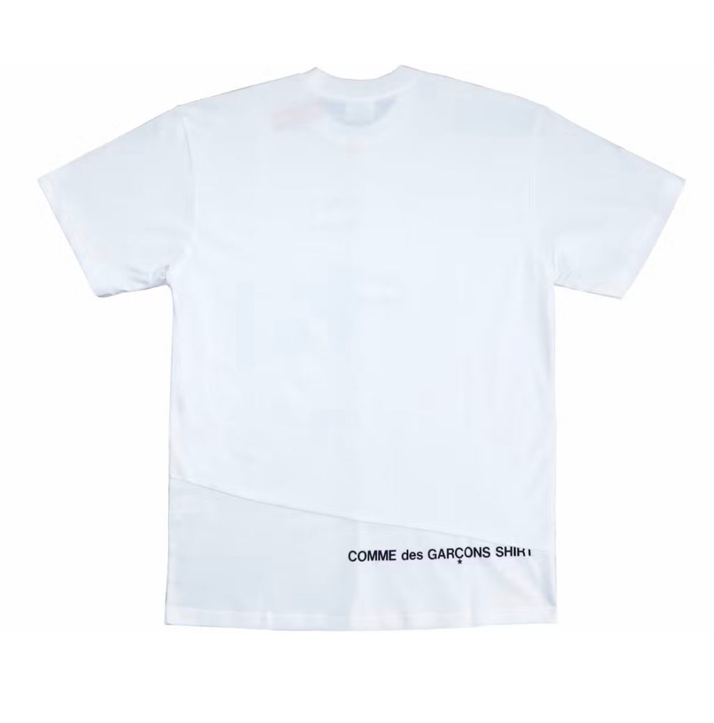 Supreme Comme des Garcons Split Box Logo Tee White (2018)