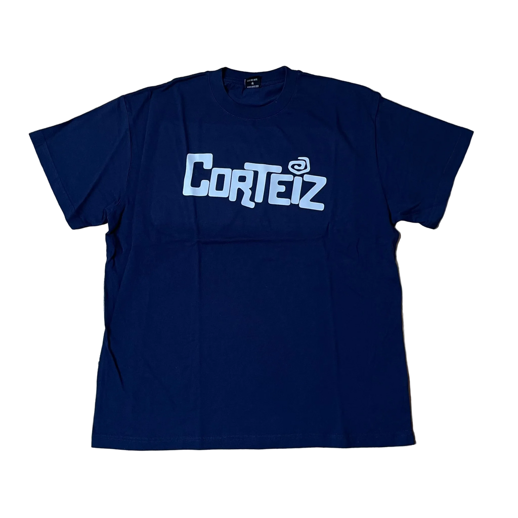 Corteiz Stencil Logo Navy Tee (2023)