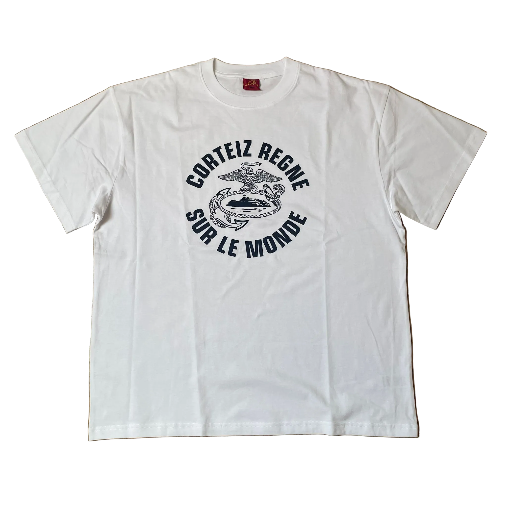 Corteiz Regne Sur Le Monde White Tee (2025)
