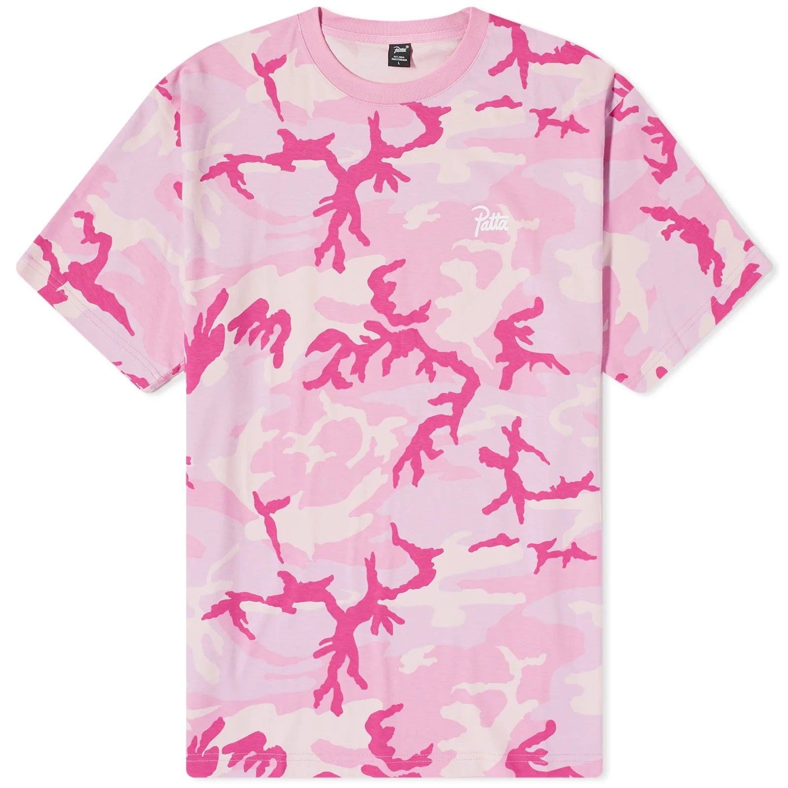 Patta Basic Camo Script Pink Tee (2022)
