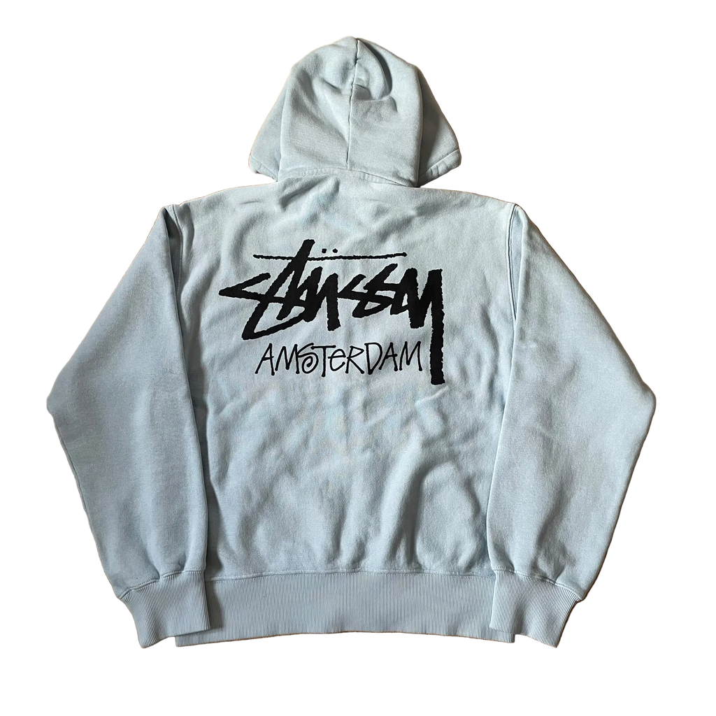 Stussy Amsterdam Zip Hoodie Sky Blue (2026)