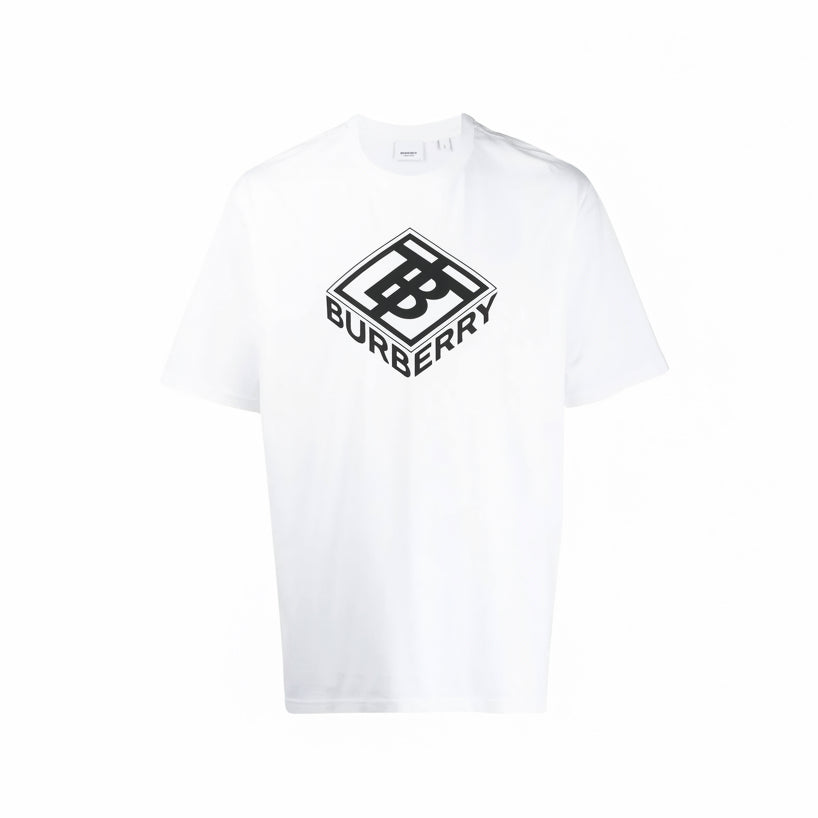 Burberry White TB Box Grafic Logo Tee (2020)