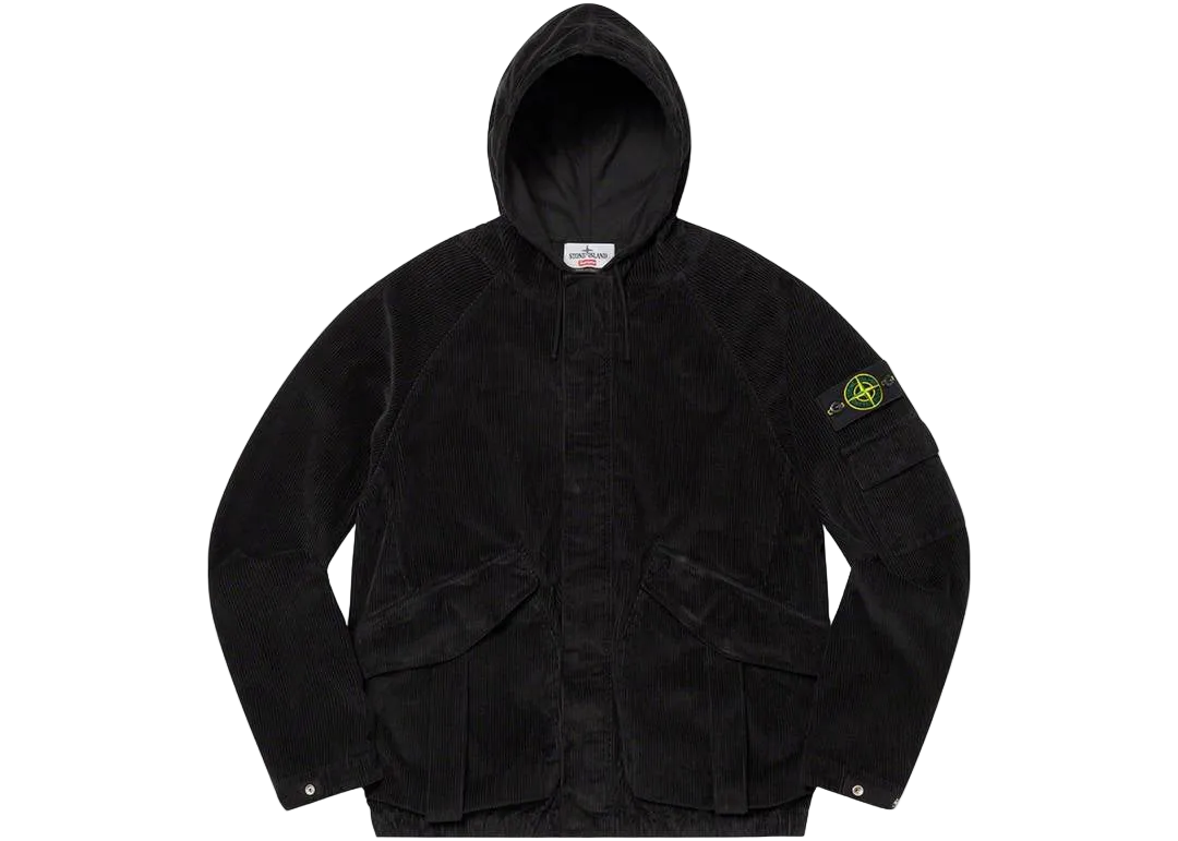 Supreme x Stone Island Corduroy Jacket Black (2020)
