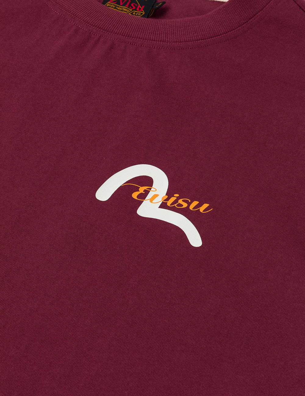 Evisu Henohenomohe Godhead Burgundy Tee (2026)