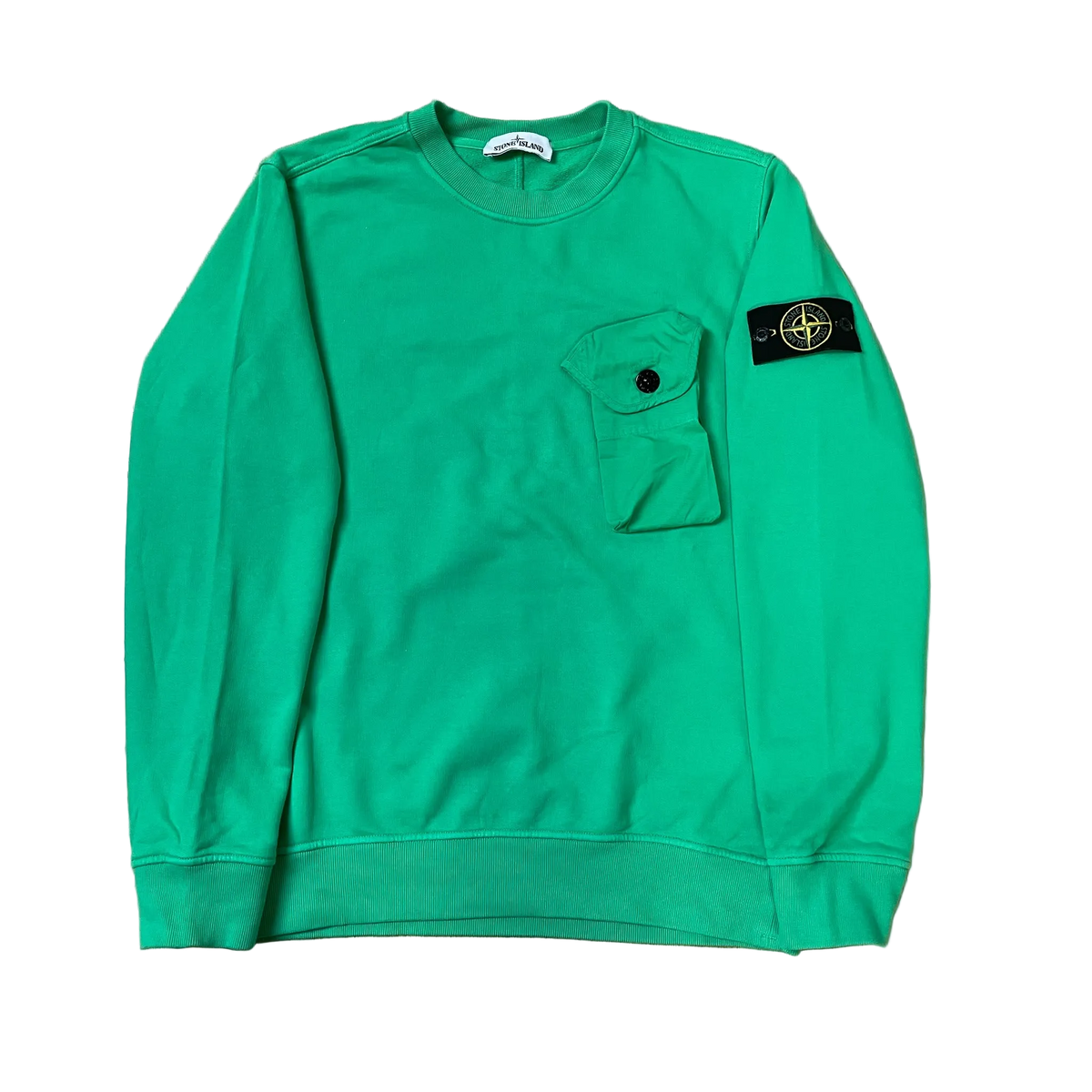 Stone Island Pocket Crewneck Green (2022)