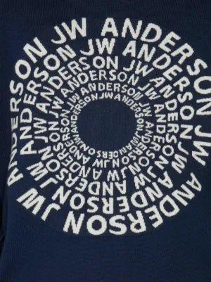JW ANDERSON Swirl Logo Sweater Navy (2024)