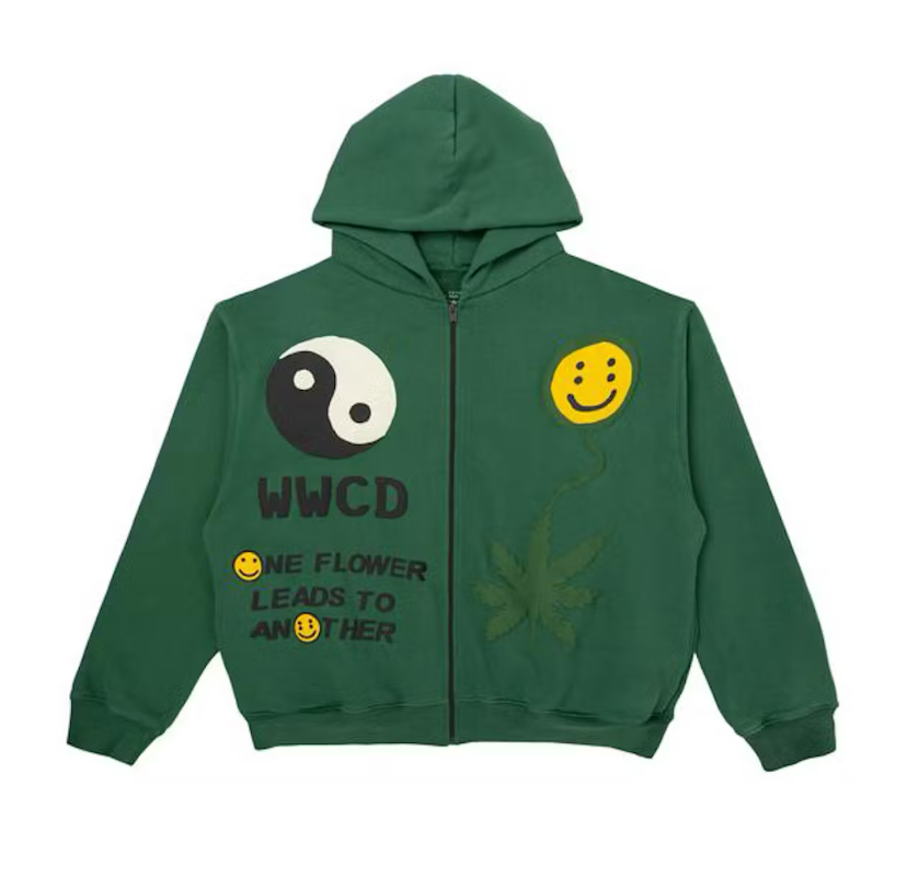 Cactus Plant Flea Market Earth First Zip Hoodie Green (2021)