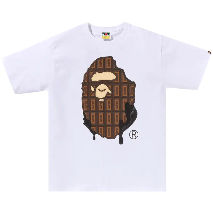 Bape Chocolate Ape Head Tee White (2023)