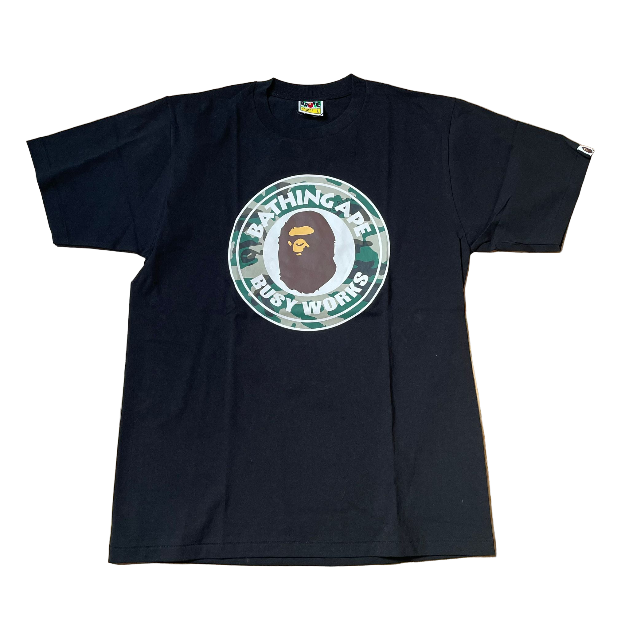 Bape Busy Works Tee Black (2022)